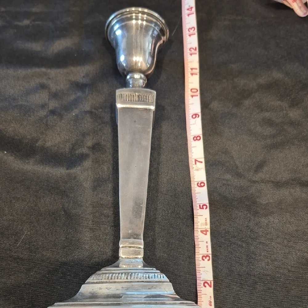 Pottery Barn Silver Candle Holders Set Of 2 Maxfield Hotel Collection